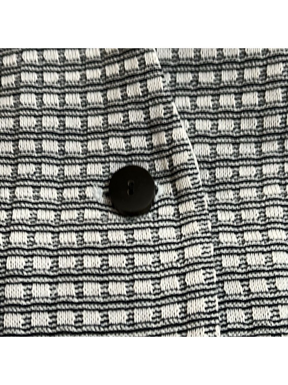 MING WANG women’s one- button jacket. Black/ cream design. Large - Picture 8 of 8